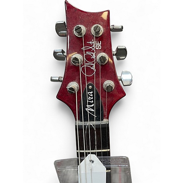 Used PRS Mira SE Cherry Solid Body Electric Guitar