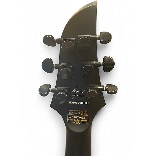 Used Schecter Guitar Research KM6 MKIII Legacy white Solid Body Electric Guitar