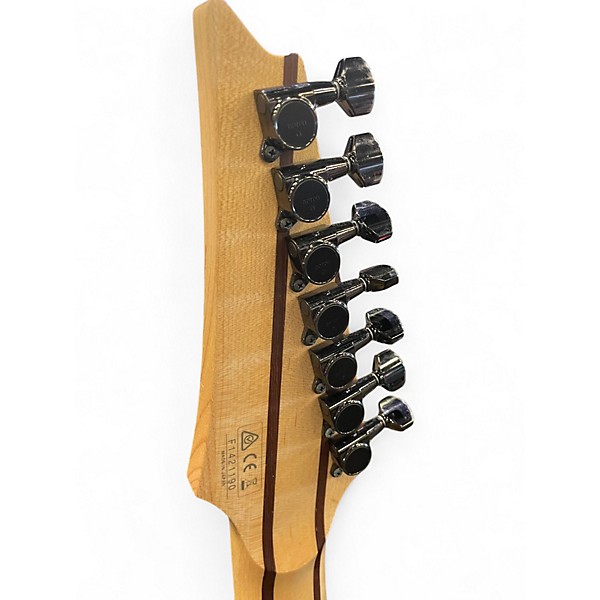 Used 2014 Ibanez Prestige RG2727 Black Smoke Solid Body Electric Guitar