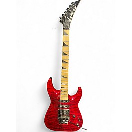 Used Jackson JS34Q Dinky Trans Red Solid Body Electric Guitar