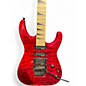 Used Jackson JS34Q Dinky Trans Red Solid Body Electric Guitar