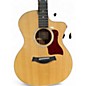 Used Taylor 214 QS DLX Natural Acoustic Electric Guitar