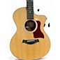 Used Taylor 214 QS DLX Natural Acoustic Electric Guitar