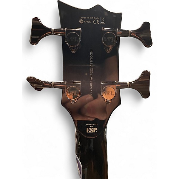 Used ESP ESP LTD EC-154dDX SEE THRU BLACK Electric Bass