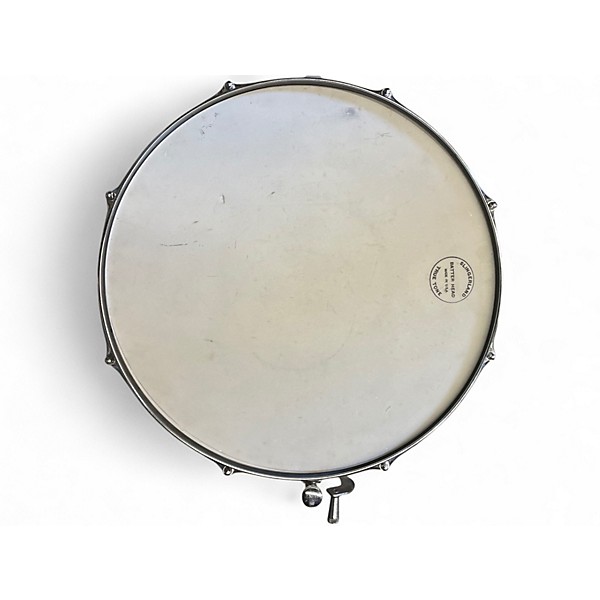 Vintage 1960s Slingerland 14in FESTIVAL SNARE Silver Drum