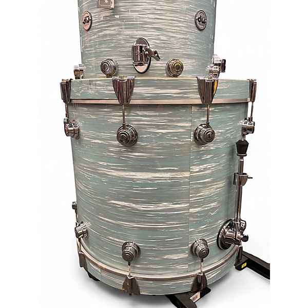 Used DW 4 Piece COLLECTORS SERIES OYSTER BLUE Drum Kit