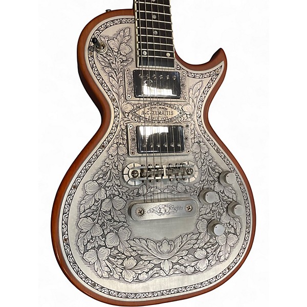 Used Zemaitis c24mf Chrome Solid Body Electric Guitar