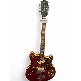 Used Kent Semi Hollow Trans Red Hollow Body Electric Guitar