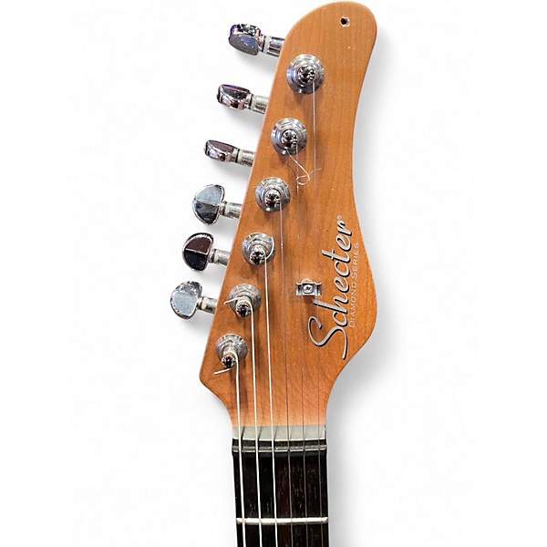 Used Schecter Guitar Research NICK JOHNSTON POWDER BLUE Solid Body Electric Guitar