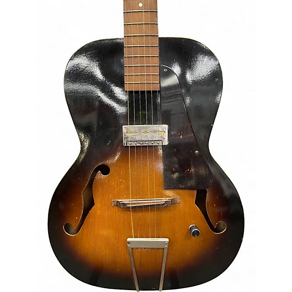 Vintage 1950s Kay '50s K-30 Archtop brown Acoustic Electric Guitar