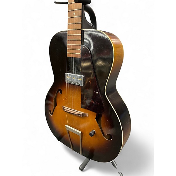 Vintage 1950s Kay '50s K-30 Archtop brown Acoustic Electric Guitar