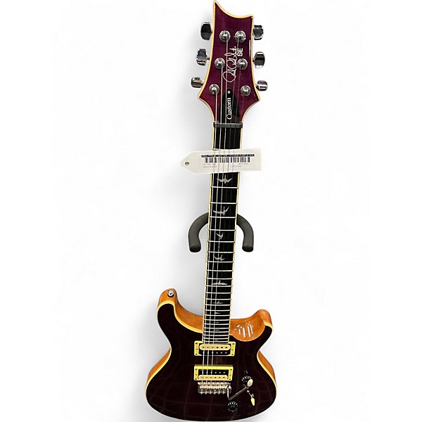 Used PRS SE Custom 24 Trans Purple Solid Body Electric Guitar