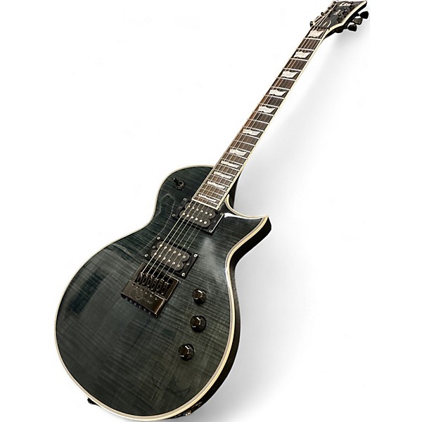 Used ESP LTD EC1000 Evertune Trans Black Solid Body Electric Guitar