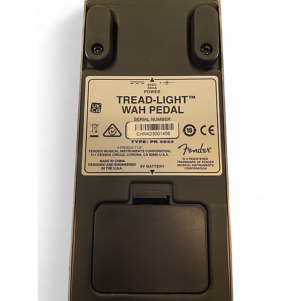 Used Fender TREAD-LIGHT WAH Effect Pedal
