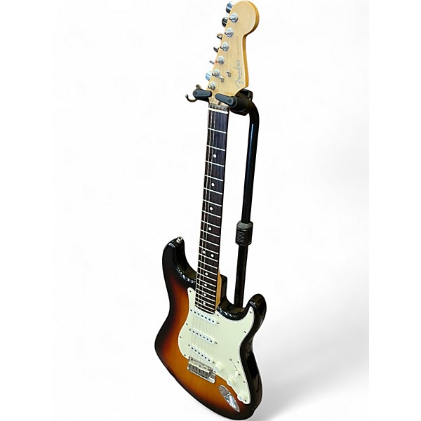 Vintage 1999 Fender Standard Stratocaster 3 Color Sunburst Solid Body Electric Guitar