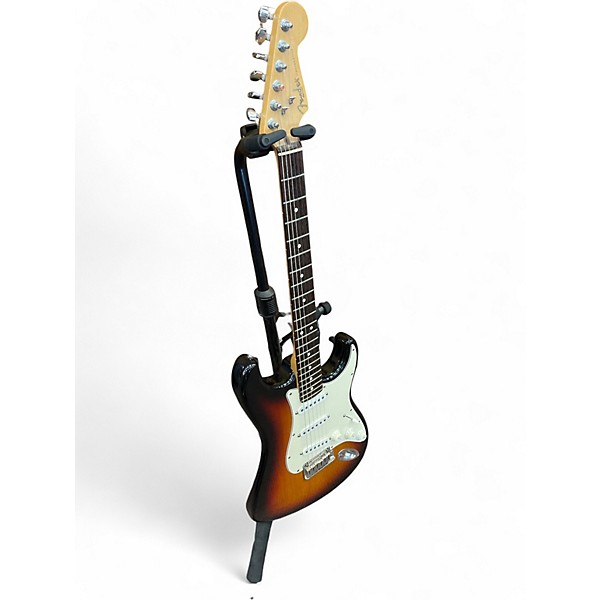 Vintage 1999 Fender Standard Stratocaster 3 Color Sunburst Solid Body Electric Guitar