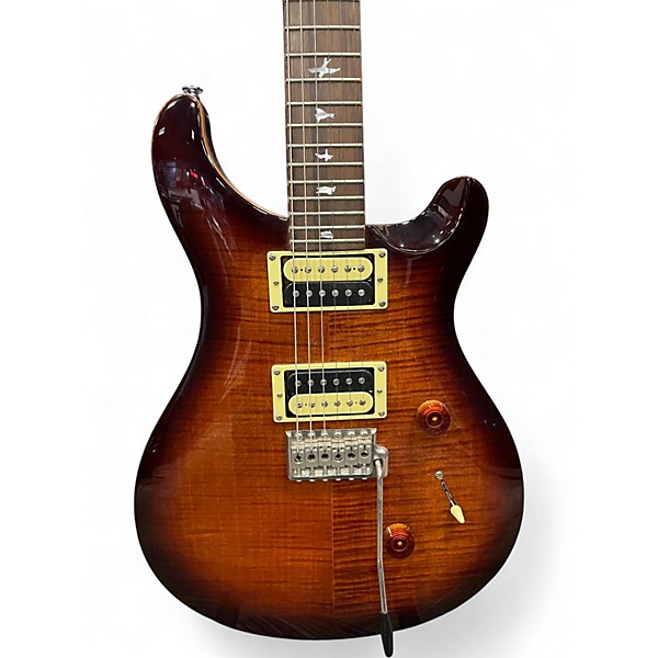 Used PRS SE Custom 24 2 Tone Sunburst Solid Body Electric Guitar