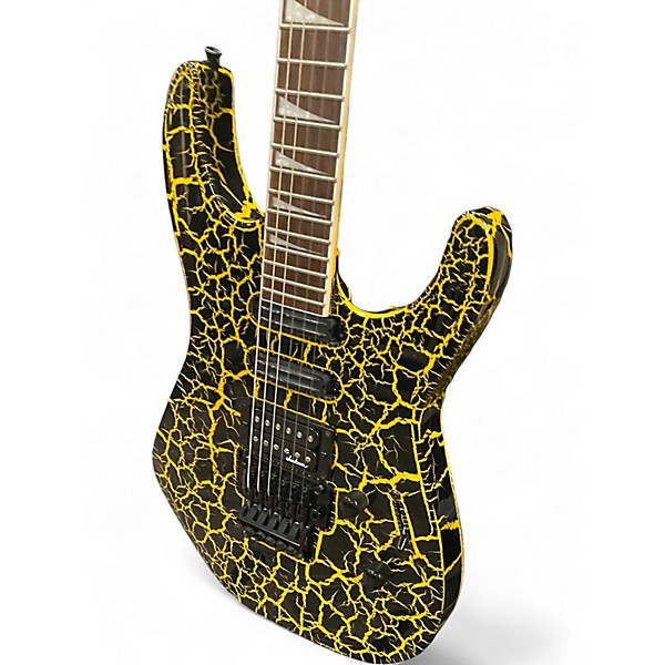 Used Jackson Soloist SL3 yellow crackle Solid Body Electric Guitar