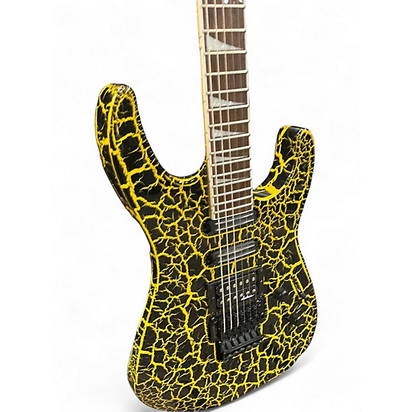 Used Jackson Soloist SL3 yellow crackle Solid Body Electric Guitar