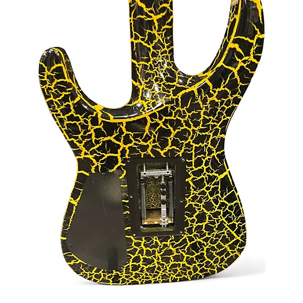 Used Jackson Soloist SL3 yellow crackle Solid Body Electric Guitar