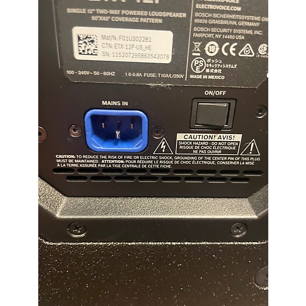 Used Electro-Voice ETX12P Powered Speaker