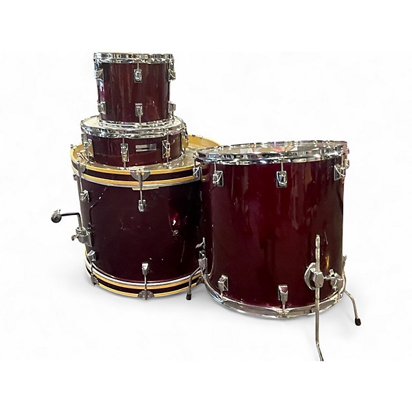 Used Taye Drums 4 Piece NO MODEL RED Drum Kit