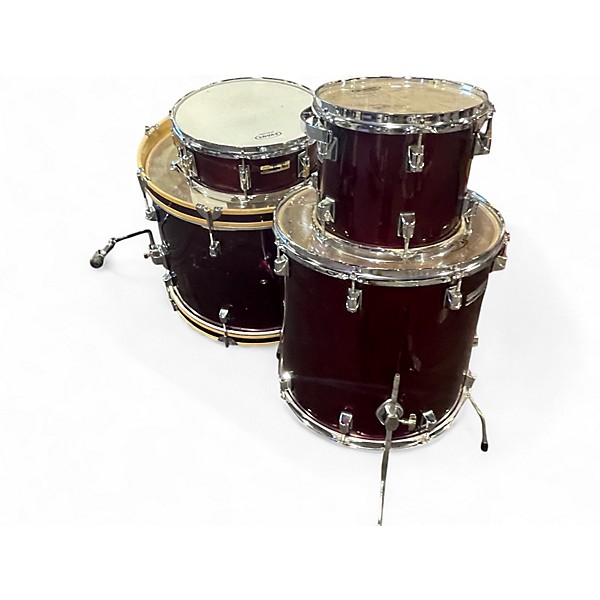 Used Taye Drums 4 Piece NO MODEL RED Drum Kit