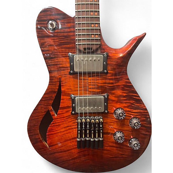 Used 2020 Nicholas VENOM BOURBON BURST Solid Body Electric Guitar