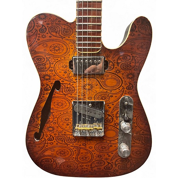 Used Nicholas SCRIBE Custom Graphic Hollow Body Electric Guitar