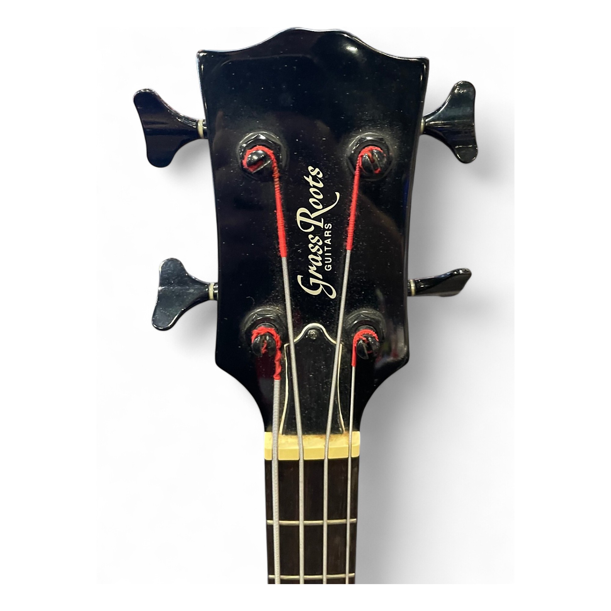 Used Grass Roots Luna Sea Violin Bass Black Electric Bass Guitar