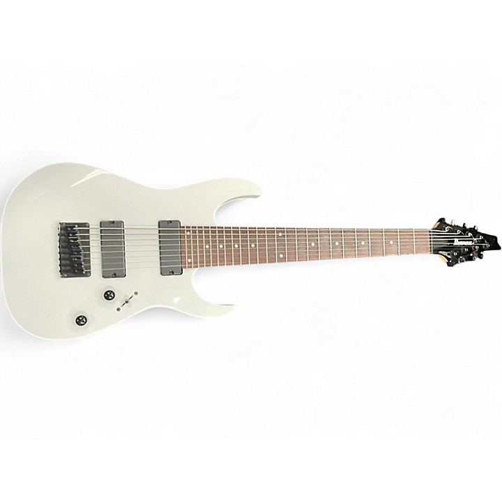 Used Ibanez RG8 8 String WHITE Solid Body Electric Guitar