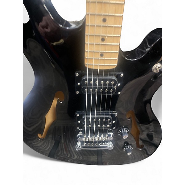 Used Starcaster by Fender AFFINITY SQUIER STARCASTER Black Hollow Body Electric Guitar