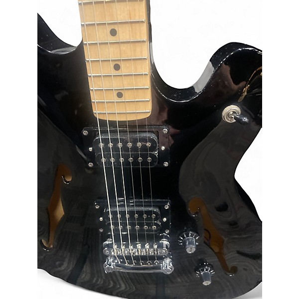 Used Starcaster by Fender AFFINITY SQUIER STARCASTER Black Hollow Body Electric Guitar