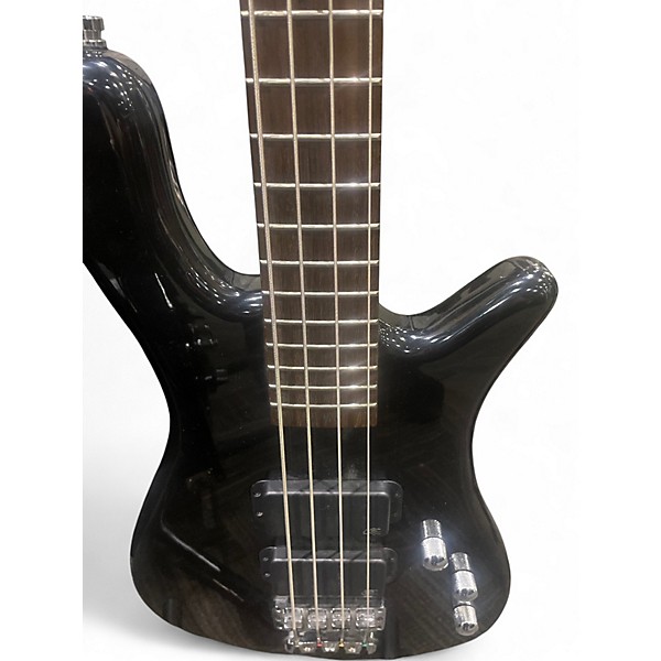 Used Warwick Corvette 4 String Black Electric Bass Guitar