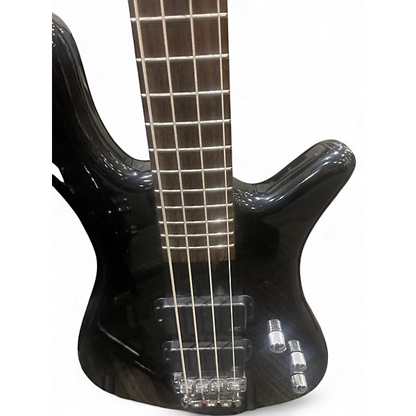 Used Warwick Corvette 4 String Black Electric Bass Guitar
