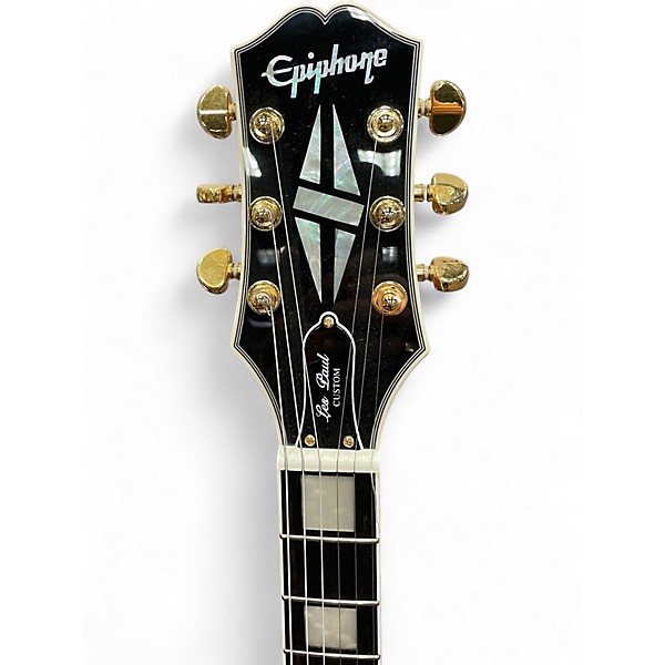 Used Epiphone Les Paul Custom Natural Solid Body Electric Guitar