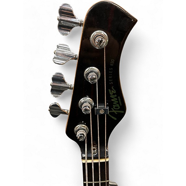 Vintage 1980s Hondo FAME H830 Vintage Natural Electric Bass Guitar