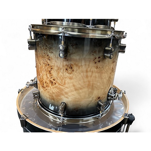 Used PDP by DW 4 Piece limited edition concept maple burl Natural Drum Kit