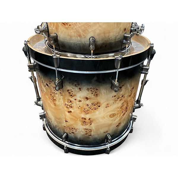 Used PDP by DW 4 Piece limited edition concept maple burl Natural Drum Kit