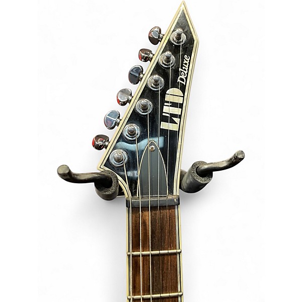 Used ESP LTD MH1000ET Deluxe Black Solid Body Electric Guitar