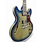 Used D'Angelico Premier Series DC Blue Sunburst Hollow Body Electric Guitar