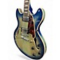 Used D'Angelico Premier Series DC Blue Sunburst Hollow Body Electric Guitar