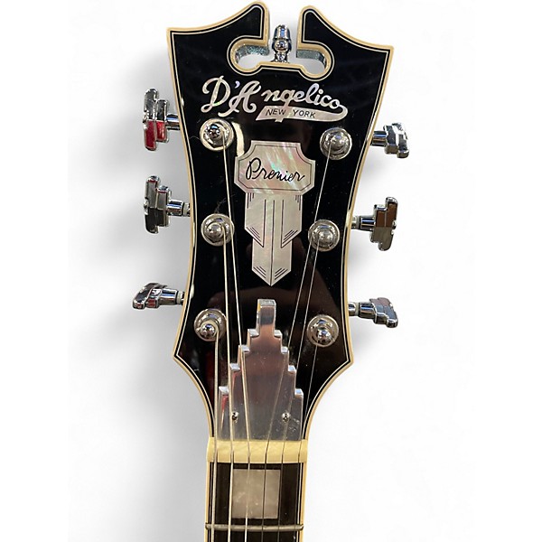 Used D'Angelico Premier Series DC Blue Sunburst Hollow Body Electric Guitar