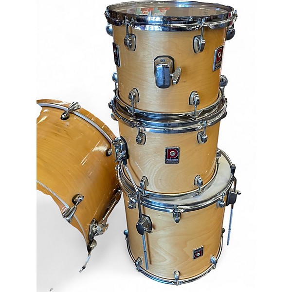 Vintage 1990s Premier 4 Piece Artist Maple HONEY AMBER Drum Kit