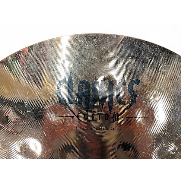 Used MEINL 16in Classic Custom Extreme Metal Crash Brilliant Cymbal