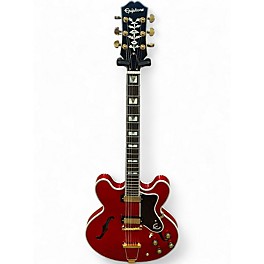 Used Epiphone Sheraton 150th Anniversary Trans Red Hollow Body Electric Guitar