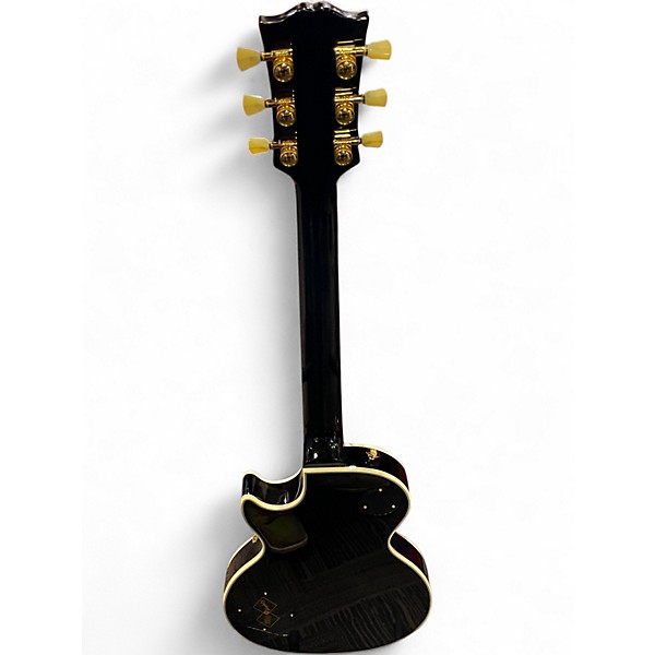 Used Epiphone Inspired by Gibson Les Paul Custom Black and Gold Solid Body Electric Guitar