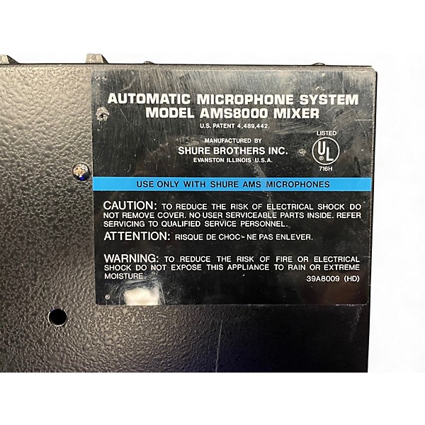 Used Shure AMS8000 Line Mixer
