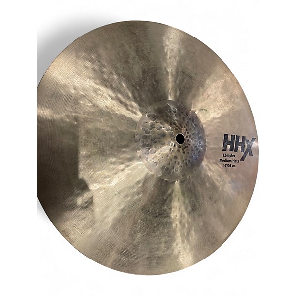 Used SABIAN 14in COMPLEX MEDIUM HI HAT PAIR Cymbal