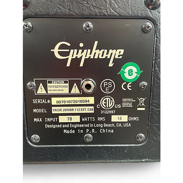 Used Epiphone Valve Jr 1x12 Extension Guitar Cabinet